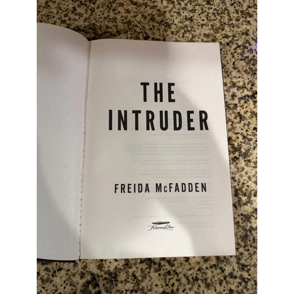 The Intruder Freida McFadden Hardcover Psychological Thriller Sprayed Edges 2024